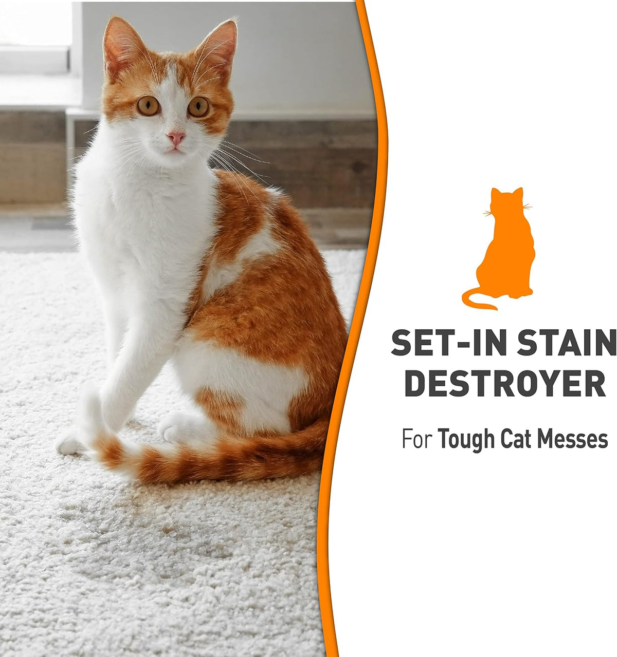 Nature's Miracle Just for Cats Oxy Stain and Odor Remover - 128 Fl Oz (Pack of 1) - image 3