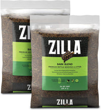 Zilla Reptile Terrarium Bedding, Reptile Substrate, Bark Blend - 24 Quart, 2 Count