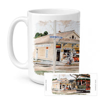 New Orleans Street Car Ceramic Coffee Mug 15 oz Decorative Large C Handle Mug Cup for Tea, Cocoa Hot Chocolate