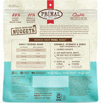 Primal Freeze Dried Raw Cat Food Nuggets Chicken & Salmon, Complete & Balanced Meal or Topper, Premium, Healthy, Grain Free, High Protein Raw Cat Food with Probiotics (14 oz)