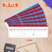 SpriteGru number line dry erase boards with 0-10 and 0-20 lines and colorful star print - view 8