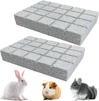 Hamiledyi 2PCS Rabbit Scratching Pads Bunny Lava Grinding Claw Pads - White-2pcs