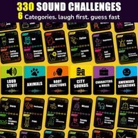 QUOKKA What's The Sound card game with 100 sound challenge cards - view 3