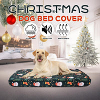 Dog Bed Covers Replacement Washable Elastic Edged 36" x 27" x 6" – Essentials for Dogs - Christmas BL PLUS / 52.0"L x 28.0"W x 5.0"Th - image 3