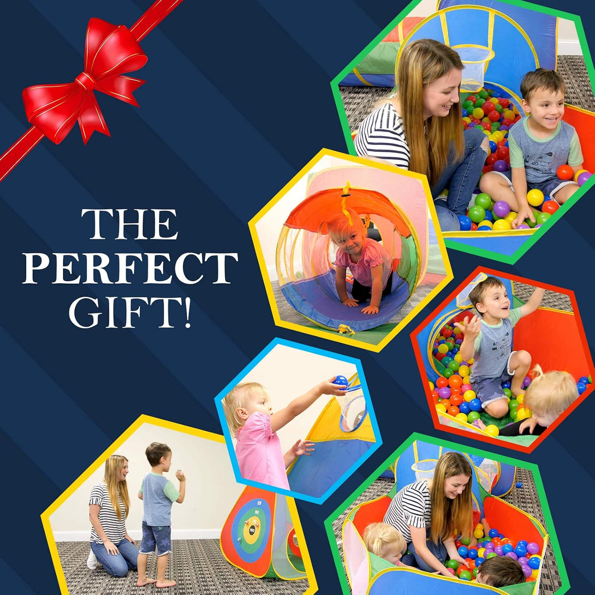 Hide N Side 5pc Kids Ball Pit Tents and Tunnels - image 4