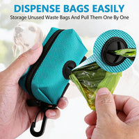 Dog Poop Bag Dispenser Holder Soft Waste Bags Roll Holders Leash Clip - 1 Count (Pack of 1) / 1PC Green - image 2