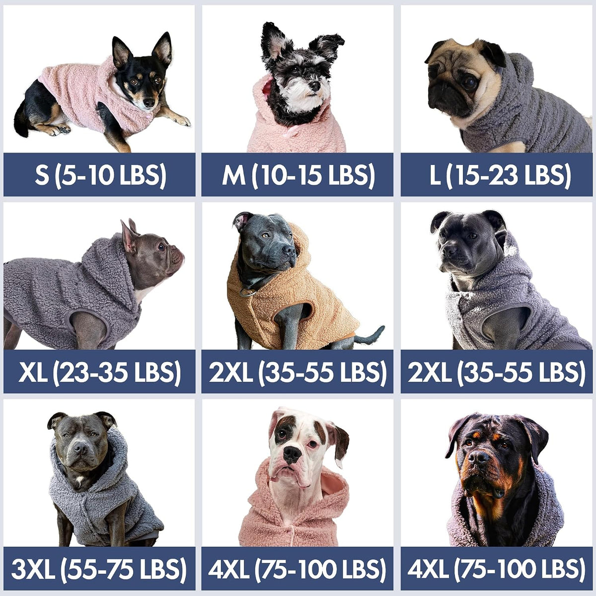 Spark Paws Fleece Dog Hoodie - Grey / Medium - image 2