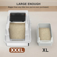 Stainless Steel Litter Box with Lid - Silver Grey / XXX-Large - image 2