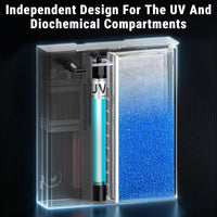 Aquarium Filter for 55-150 Gallons Tank - Black / 20-55 Gallon Tank w/ UV - image 3