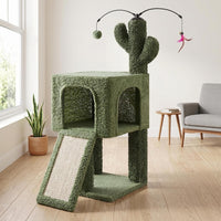 32" Cat Tree for Indoor Cats - Green / 32'' - image 3