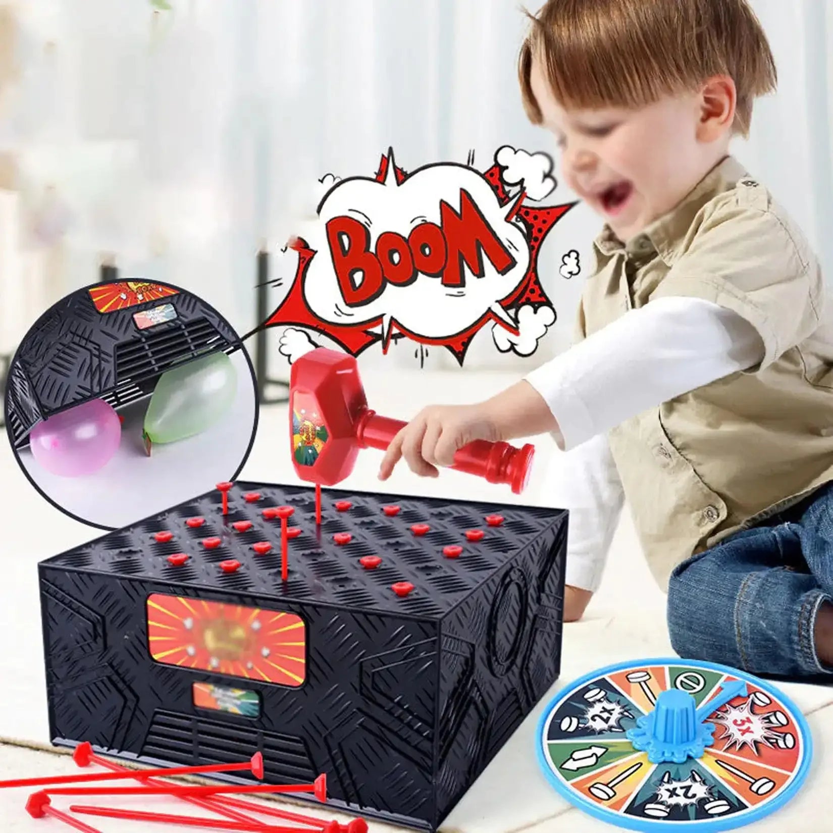 MEACAOFG Balloon Fight Double Multiplayer Puzzle Funny Stress Relief Game - BIG FRENCHIES
