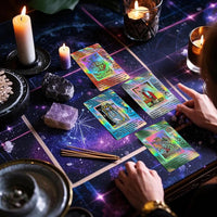 Smoostart Holographic Tarot Cards for Beginners with Meanings on Them – Fun for Kids & Family - image 3