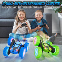 Hamdol Remote Control Car for Kids - Blue / Glow (Headlights & Wheel Lights) - image 4