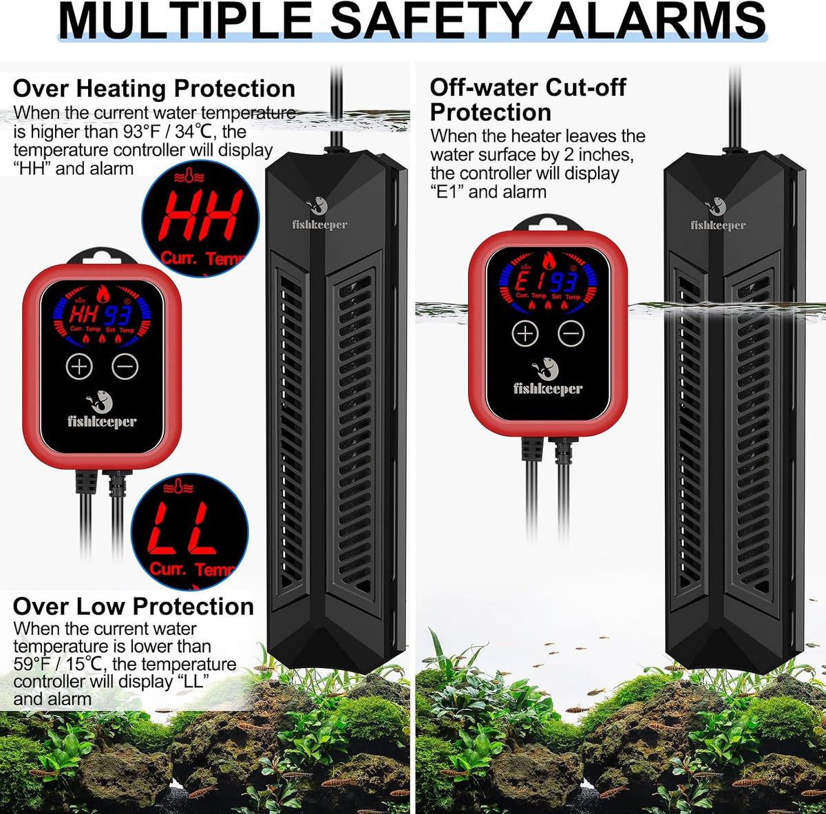 fishkeeper Aquarium Heater - 800W for 80-220 gallon - image 3