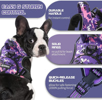 No Pull Dog Harness for Medium Dogs - Purple Camo / L - image 3