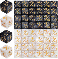 TOPPERFUN 24 black acrylic +1 token D6 counter dice for card games - view 3