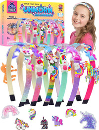 Glamour Headband Making Kit for Girls Ages 5+ - Unicorn Headbands