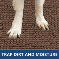 Smiry Dog Door Mat for Muddy Paws 30x20 - 40"X32" / Coffee - image 4