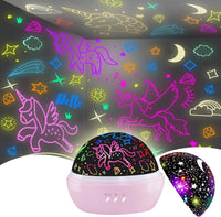 Dinosaur Night Light Toys for 3-8 Year Old Boys - Pink