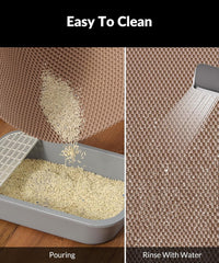Cat Litter Mat, Cut to Fit Any Place - Khaki / 23x17 Inch - image 3