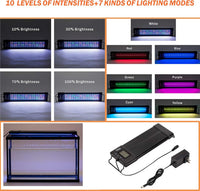 hygger Auto On Off LED Aquarium Light 48-55 Inches Dimmable 7 Colors - 12"-17" - image 2