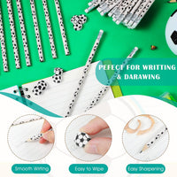 Tinlade 72 Pcs Sports Pencils and Erasers for Boys, Party Favors – Fun for Kids & Family - Soccer - image 2