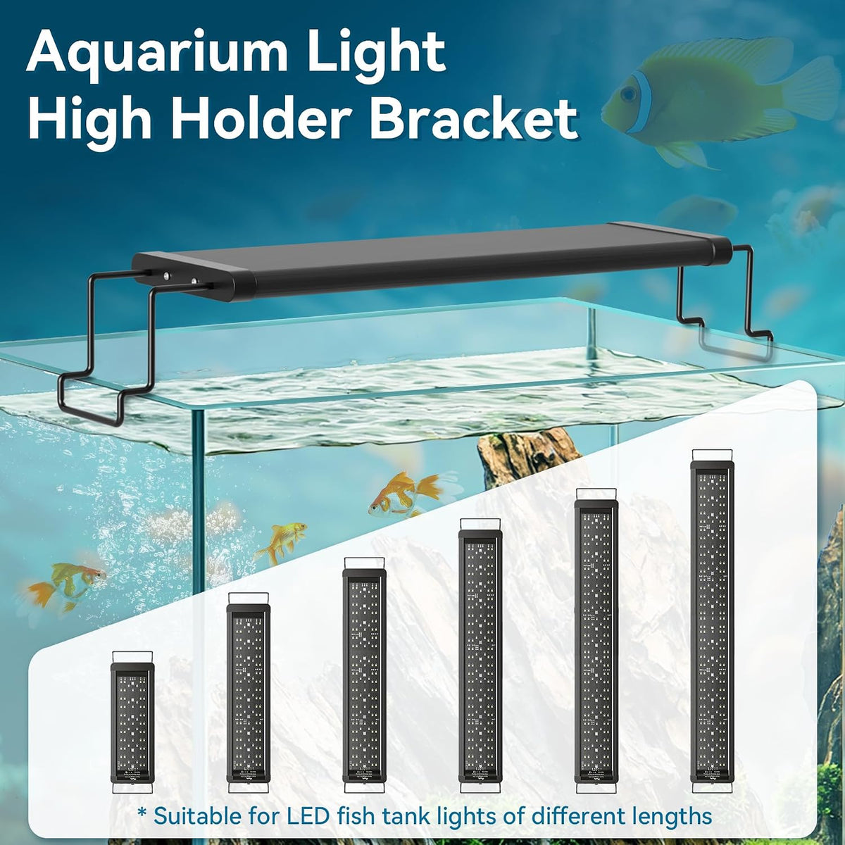 WooFog 2 Pcs Aquarium Light Riser for Rimmed/Rimless Tanks – Essentials for Fish - image 4