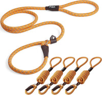 Fida Durable Slip Lead Dog Leash - Large (1/2" x 6 ft) (Pack of 5) / Orange