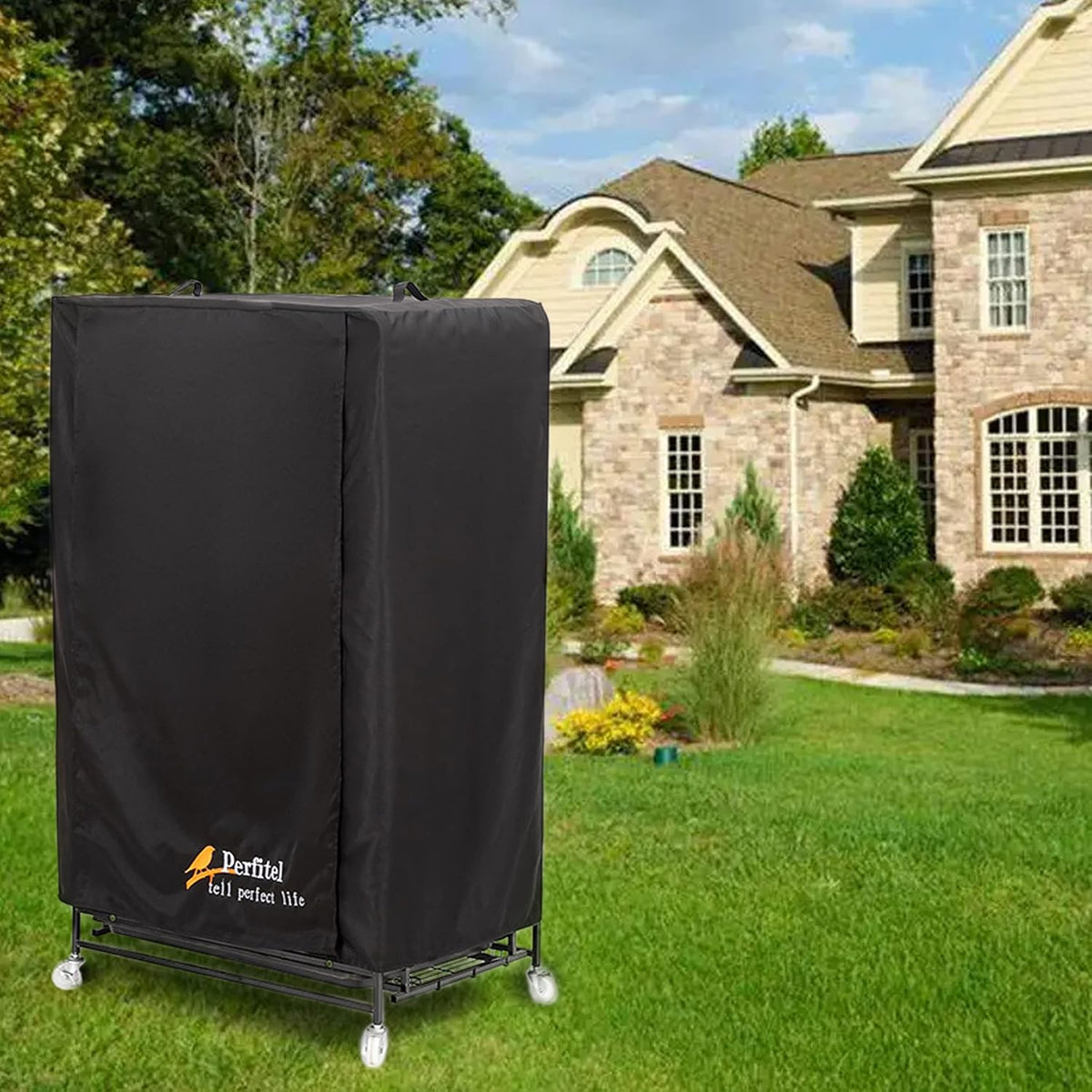 Large Bird Cage Cover Black Good Night Blackout Birdcage Cover – Essentials for Birds - image 2