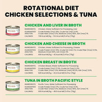 almo nature Wet Cat Food HQS Natural Rotational Diet Fish Selection & Chicken Drumstick - Variety Pack, Grain Free, Additive Free, Highly Digestible, Preservative Free 2.47-oz, 12 Pack