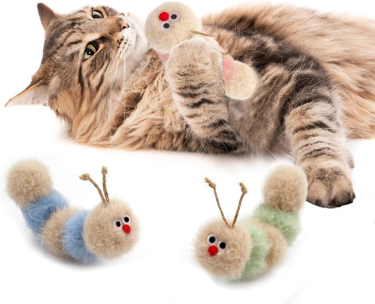 Jumpaws Interactive Natural Catnip Toy, with Rattle - Small/ 3 Pack/ Cat Toy - image 3