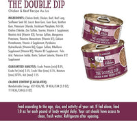 Weruva Cats in The Kitchen, The Double Dip with Chicken & Beef Au Jus Cat Food, 6oz Can (Pack of 24)