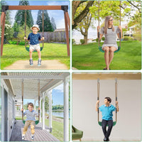 SELEWARE Heavy Duty Swing Seat Replacement, Kids & Adults - Green, 1 Pack - image 3