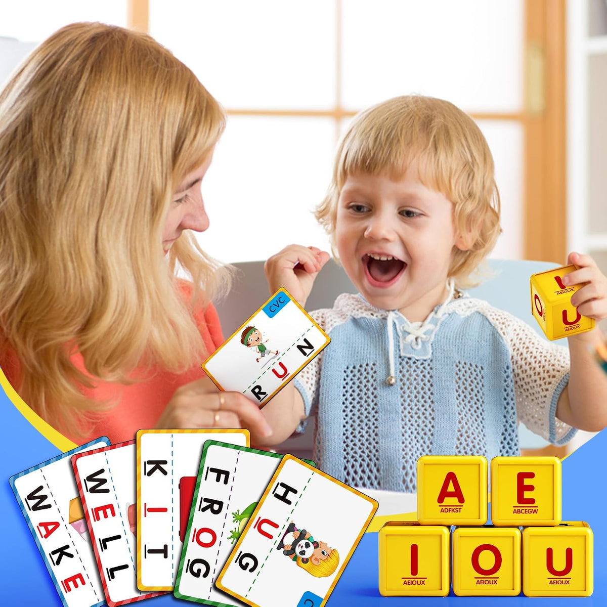 Montessori Matching Letter Game Toys for 3 4 5 Year Old Boy Girl - Big Size-Pink - image 2
