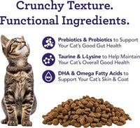 Get Naked Digestive Health Crunchy Cat Treats 6oz - Chicken Flavor, Grain-Free Cat Probiotics for Indoor Cats, Supports Healthy Digestion, Dental Health & Immunity, Made in The USA