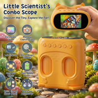 2-in-1 Kids Microscope and Telescope - Yellow - image 2