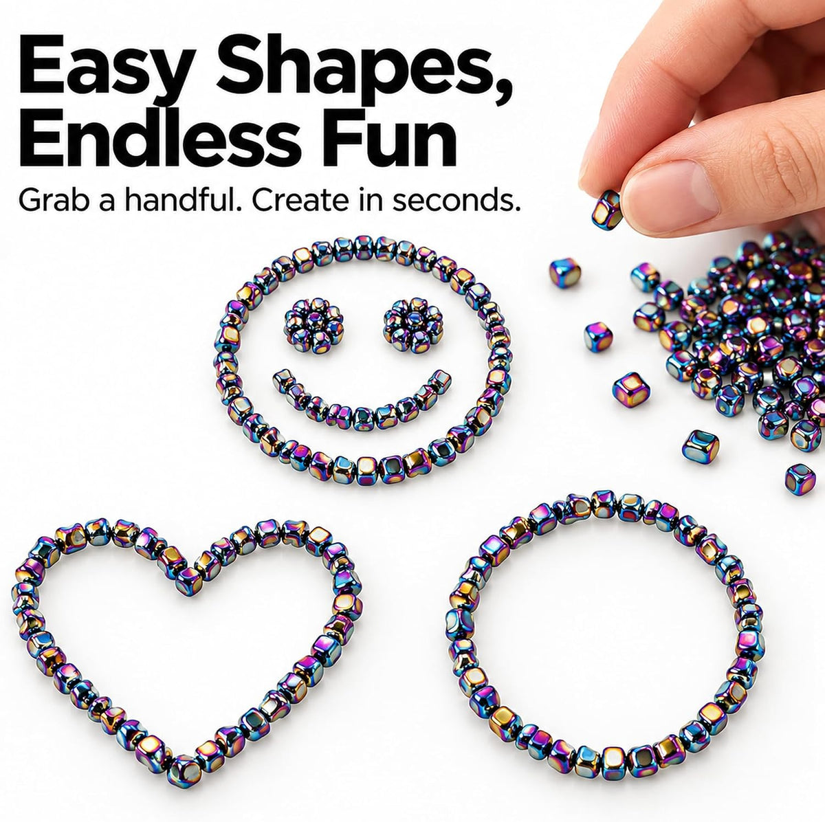 Fidget Toys for Adults and Teens 14+, 550+ Ferrite Pieces - 1100 PCS - image 2