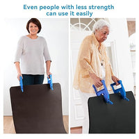 Pair of Mat Movers Tool - Mat Grippers - Heavy Duty Stall Mat Handlers for Horse Mat, Gym Mat, Trailer Mat & Rubber Mats -Ergonomic Mat Puller Perfect for Barn & Home, Durable and Save Time