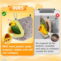 Medium Winter Warm Bird Nest House with Support Board for Cage – Essentials for Birds - Medium - image 2