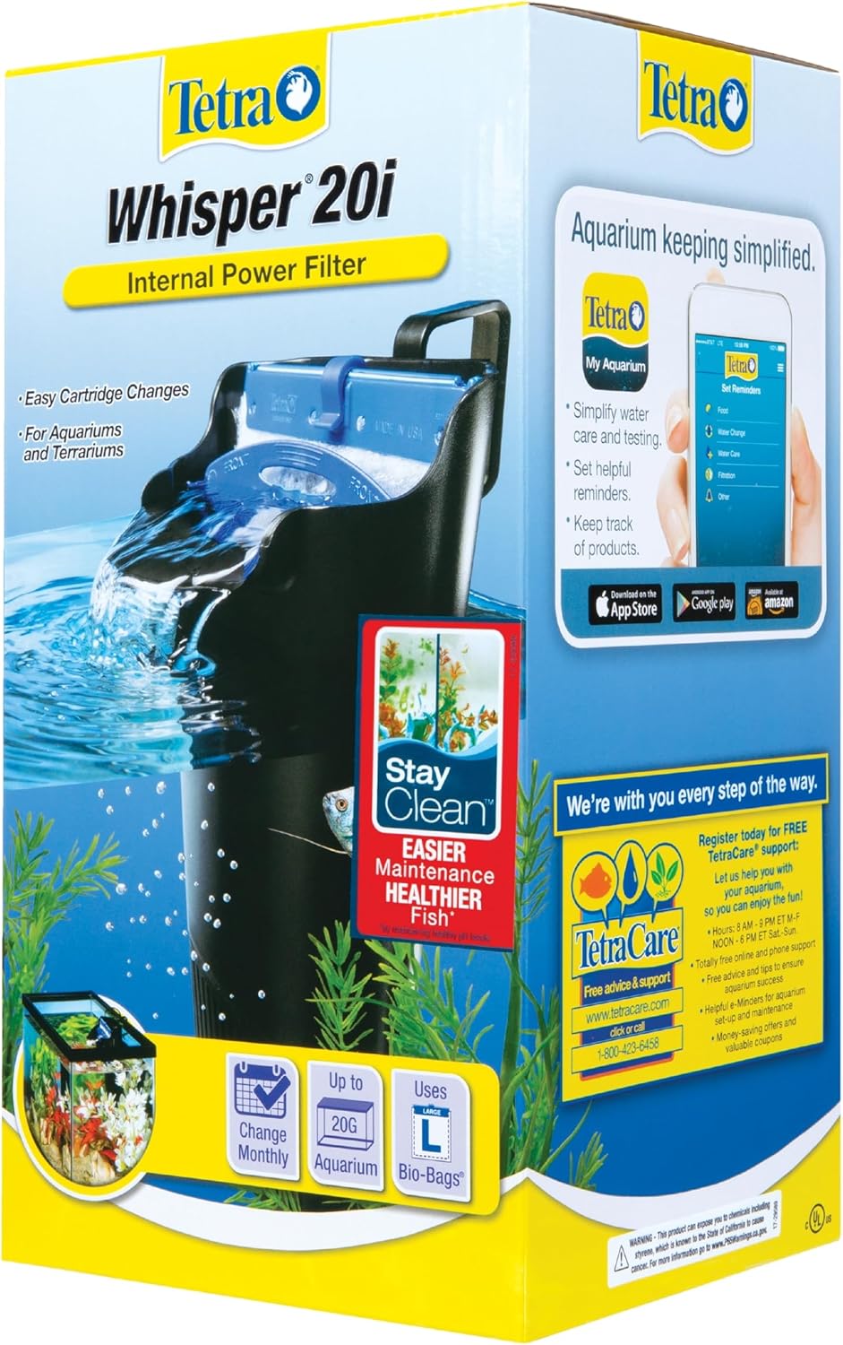 Tetra Whisper 85 GPH Internal Power Filter For Aquariums – Essentials for Fish - 10 - 30 Gallons - image 4
