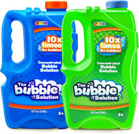 JOYIN 2 Bottles Bubbles Refill Solutions 64 oz - Blue+green / 64 Ounce