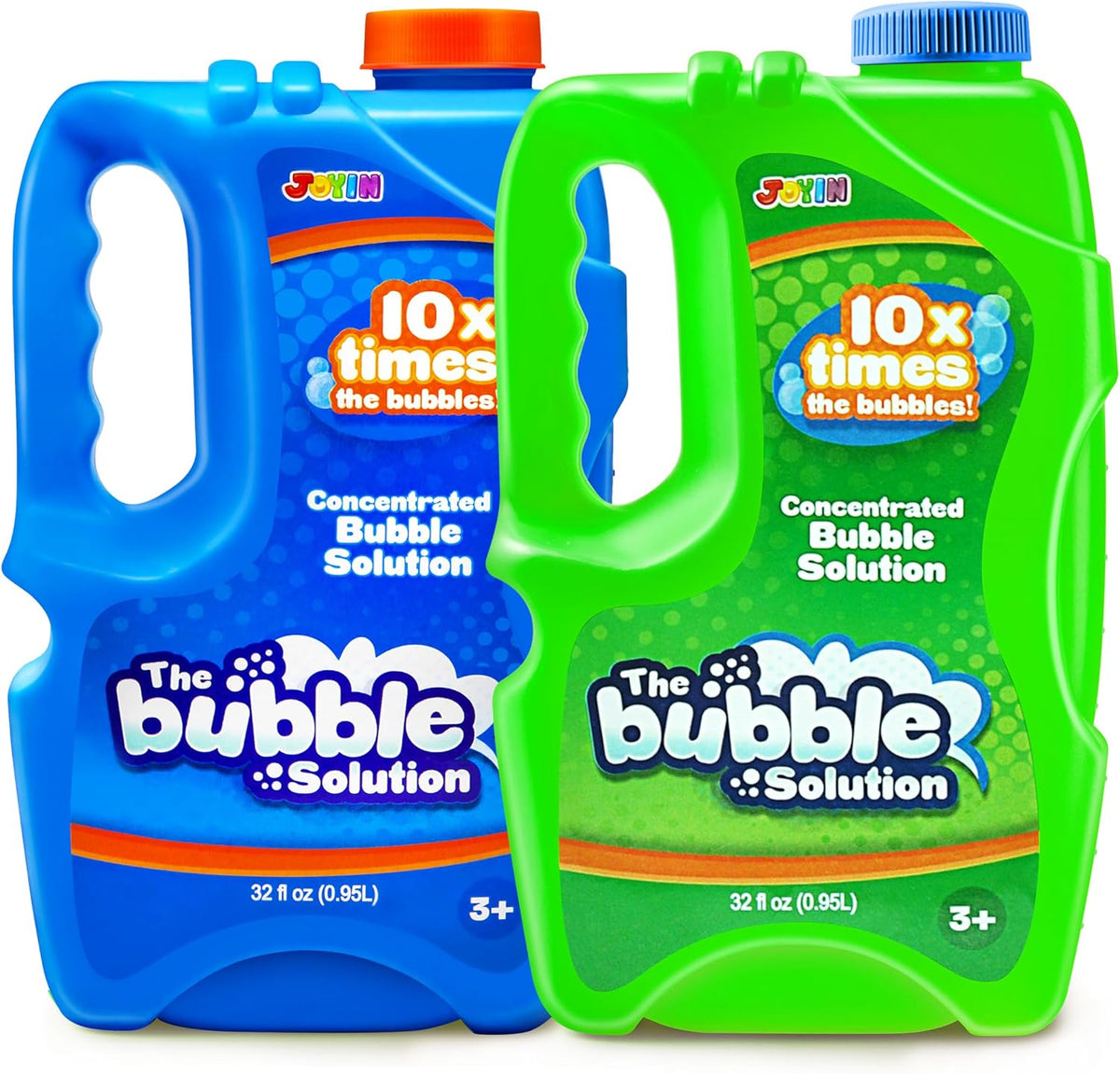 JOYIN 2 Bottles Bubbles Refill Solutions 64 oz - Blue+green / 64 Ounce