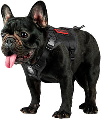 OneTigris Tactical Dog Harness No-Pull Service Vest for Medium Large - Small / Black
