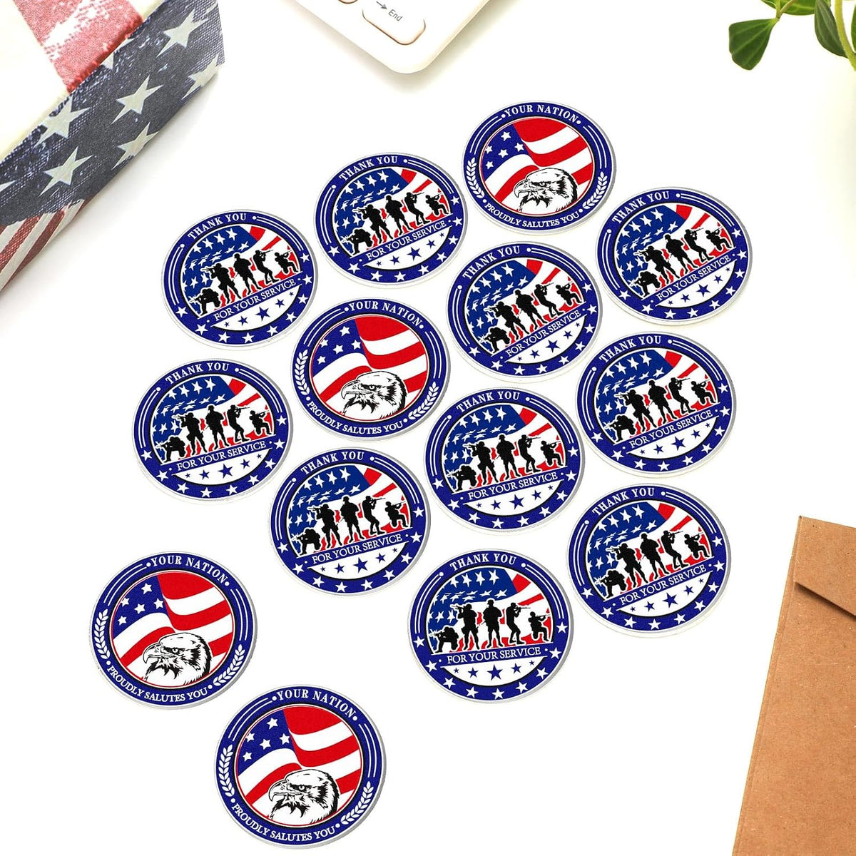 20pcs Military Challenge Coins - Stylish - image 4