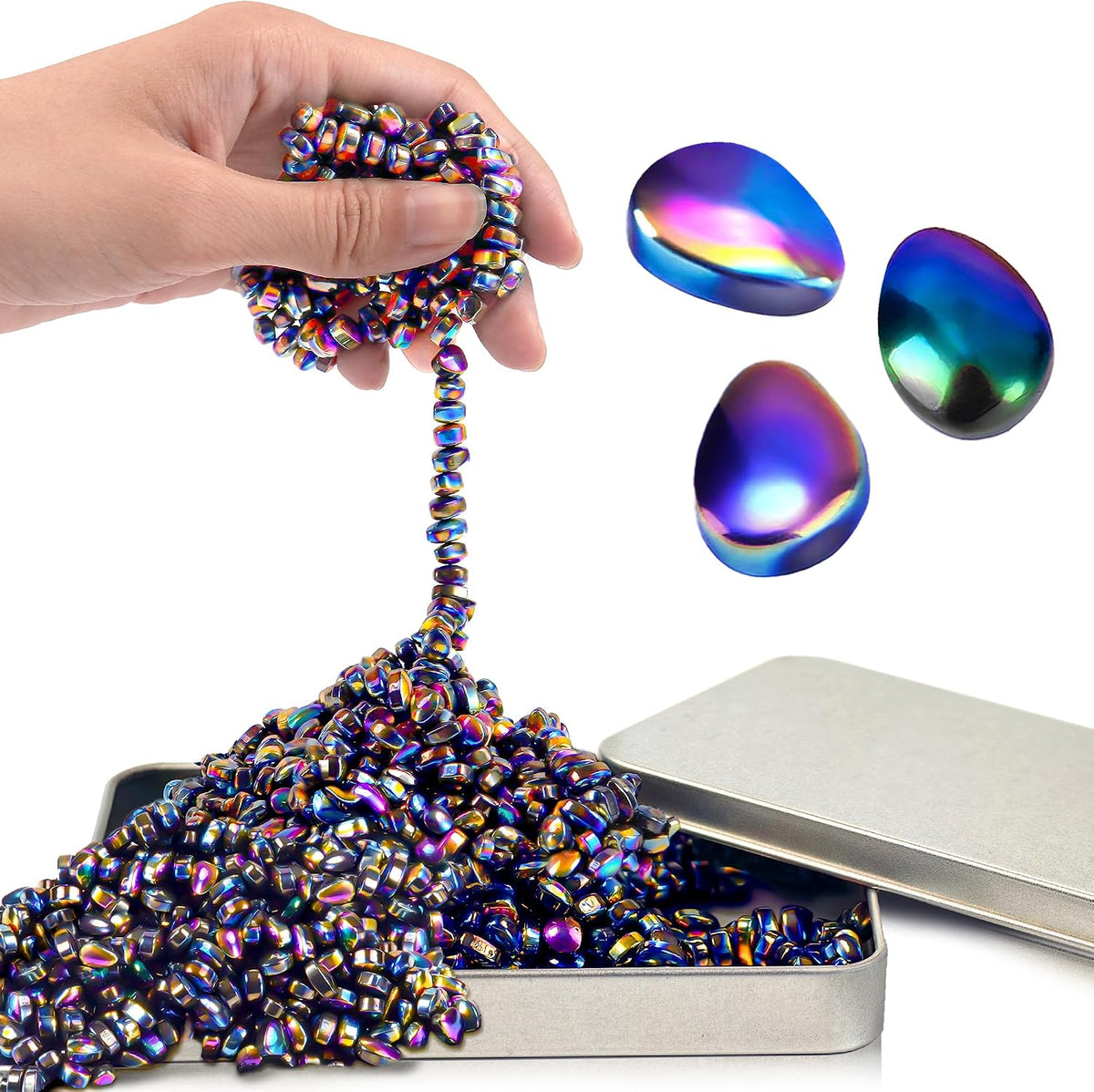 Fidget Toys for Adults, Stocking Stuffers For Teen Boys Metal Squishy Squeeze Toys Cool Gadgets - Multicolored / 1000