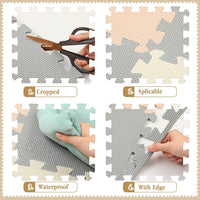 Nuanchu 60 PCS Kids Foam Puzzle Mat, Cream - White, Cream, Gray - image 4