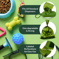Reli. Biodegradable Dog Poop Bags w/Holder – Essentials for Dogs - image 4