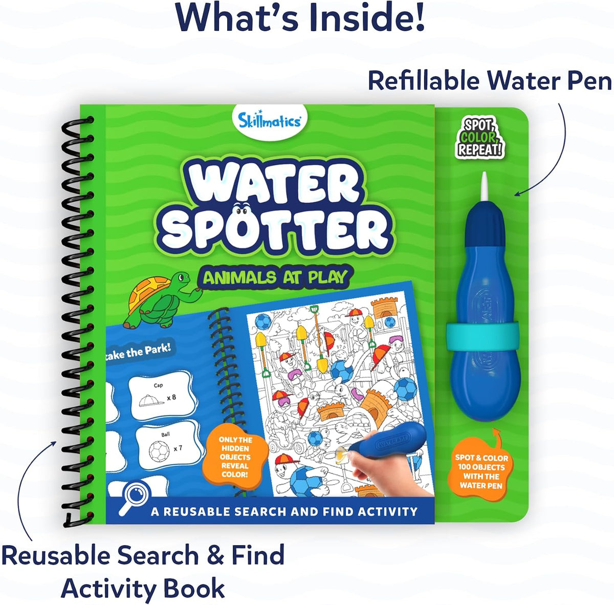 Skillmatics Water Spotter Animals, Activity Book - Animals - image 3