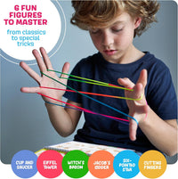 Dan&Darci cat's cradle string game kit with rainbow string and instruction book - view 3