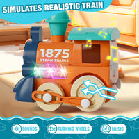 MORECOLL Electric Train Set for Toddlers & Kids w/Music - image 3